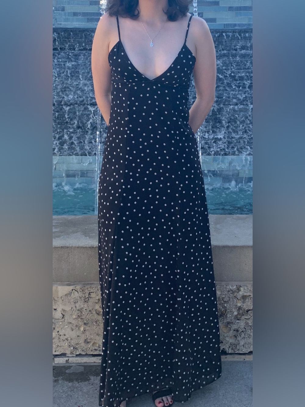 Zara polka dot dress